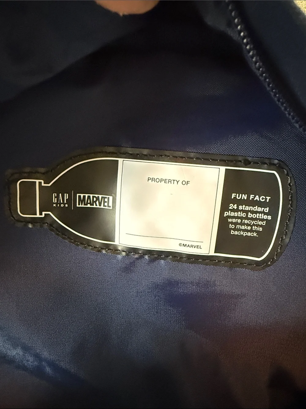 Marvel Navy Logo Backpack from Marvel x GAP